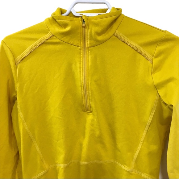 Athleta Yellow 1/4 Zip Pullover - Picture 2 of 8